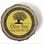 Olive Tree σαπούνι ελαιόλαδου στρογγυλό 15γρ σε οικολογικό χαρτί  