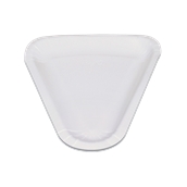 Πιάτο Λευκό Χάρτινο Τριγωνικό 23,9x26,2cm, Ιταλίας